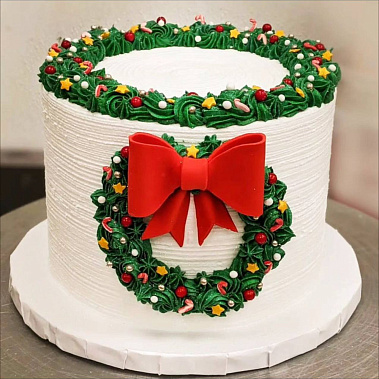«Рождественский венок» купить - домодедово.сладкоежкин.рф