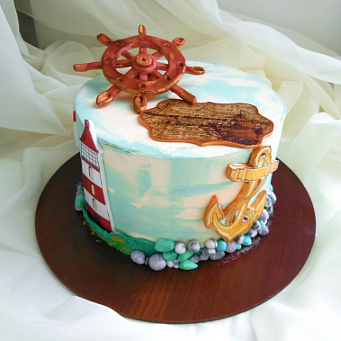 Торт "Нашему капитану" купить - домодедово.сладкоежкин.рф