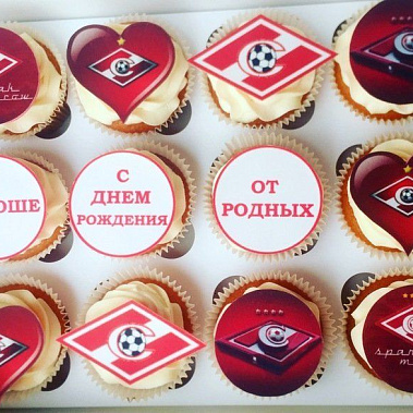 Капкейки "Спартак" купить - домодедово.сладкоежкин.рф